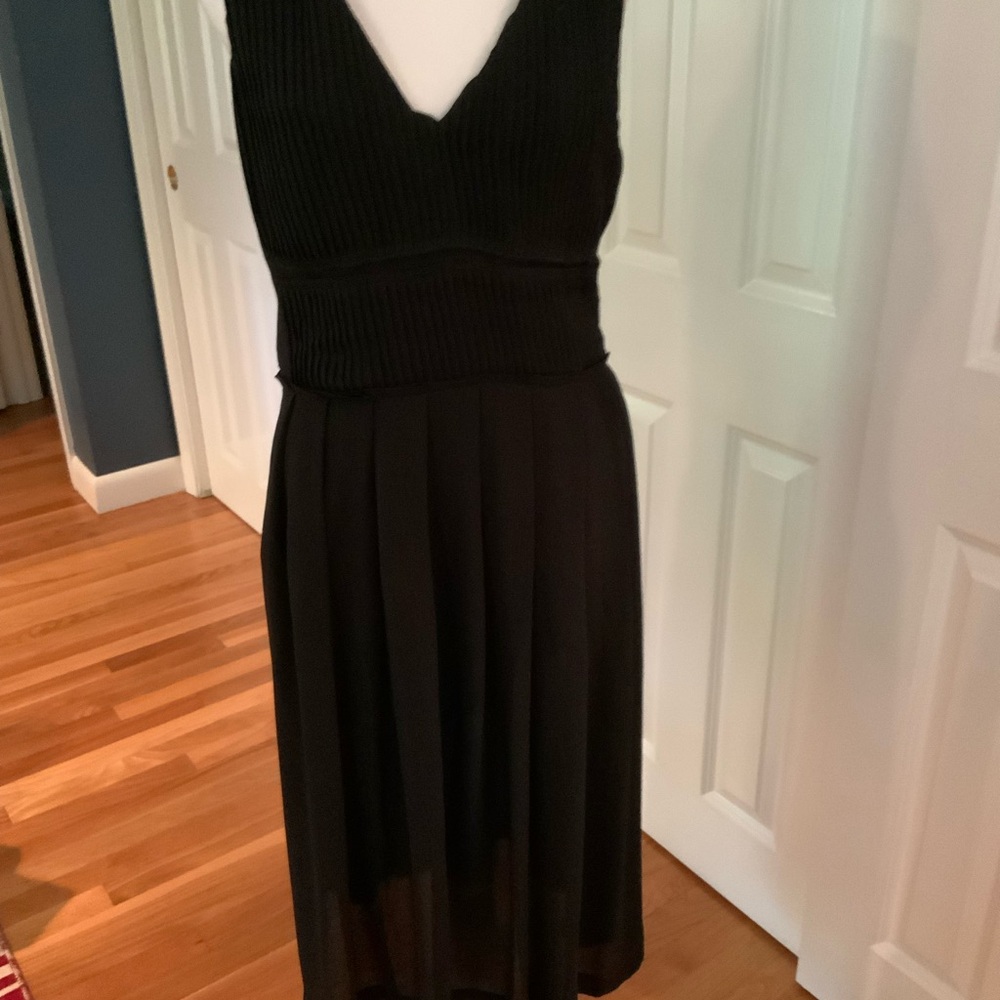 Ann Taylor Black Midi Dress